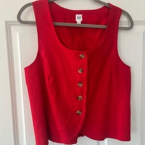 GAP Women's Scarlet Sleeveless Short Set